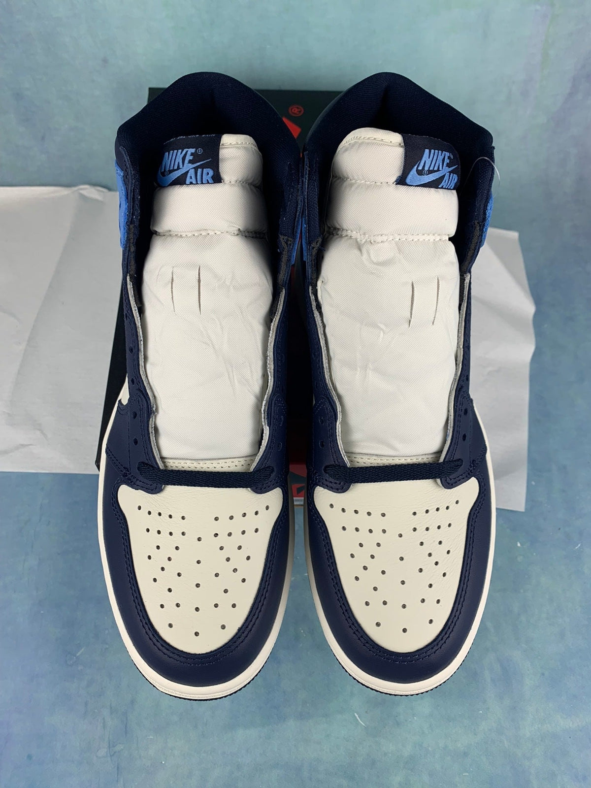 Air Jordan 1 High University Blue 555088-140 Unisex Sneakers detail view 3