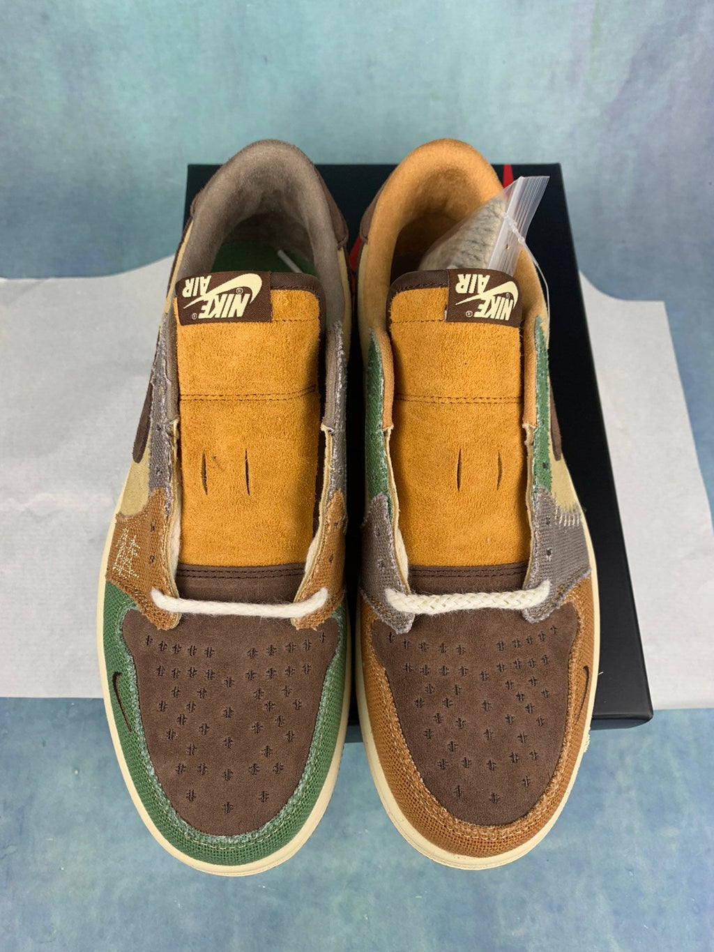 Air Jordan 1 Low Brown Voodoo Doll Unisex Sneakers DZ7292-200 detail view 4