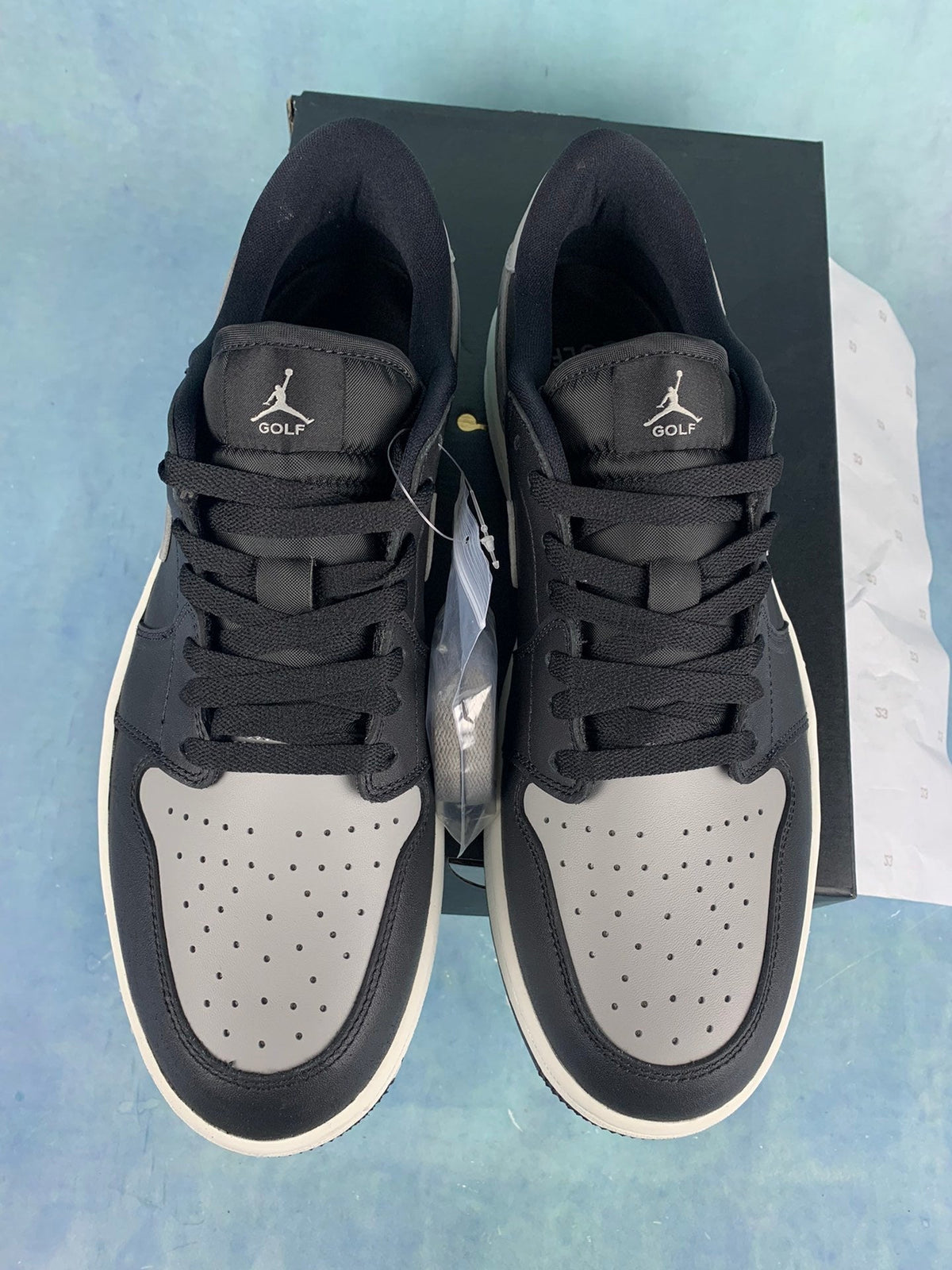 Air Jordan 1 Low Black/Grey Unisex Sneakers DD9315-001 detail view 4