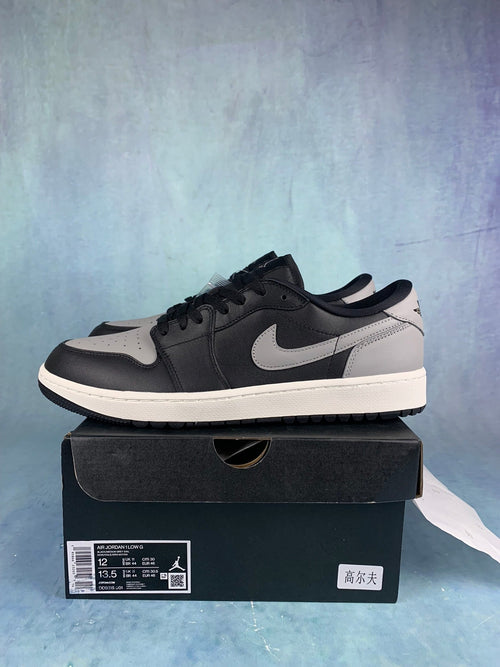 Air Jordan 1 Low Black/Grey Unisex Sneakers DD9315-001 detail view 2