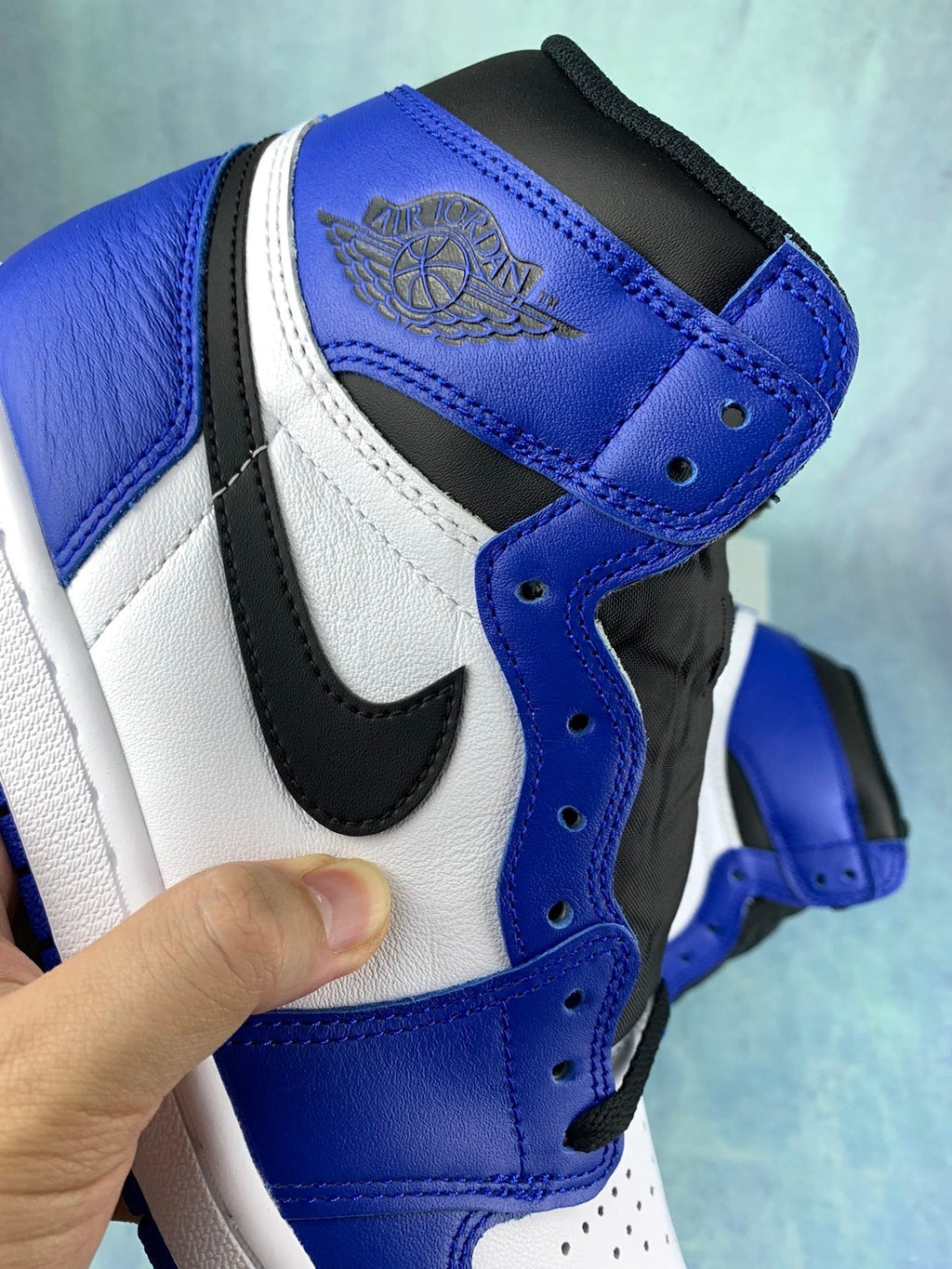 Air Jordan 1 High Game Royal Small Lightning 555088-403 Unisex Sneakers detail view 5