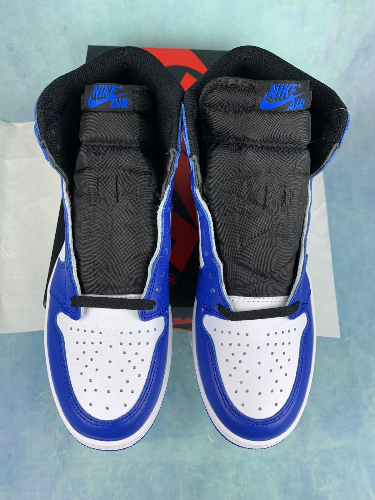 Air Jordan 1 High Game Royal Small Lightning 555088-403 Unisex Sneakers detail view 4