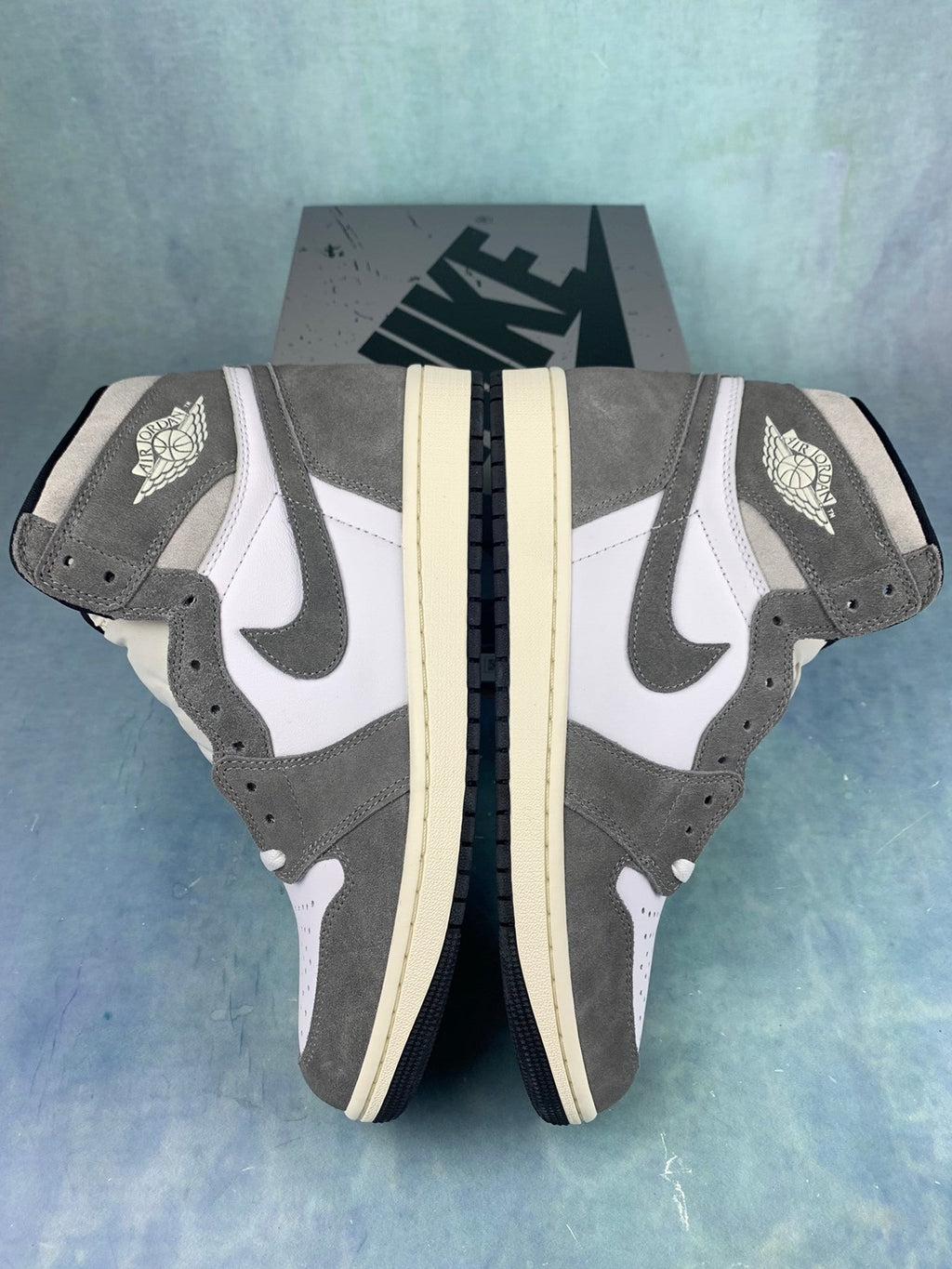 Air Jordan 1 High Washed Black Unisex Sneakers DZ5485-051 detail view 3