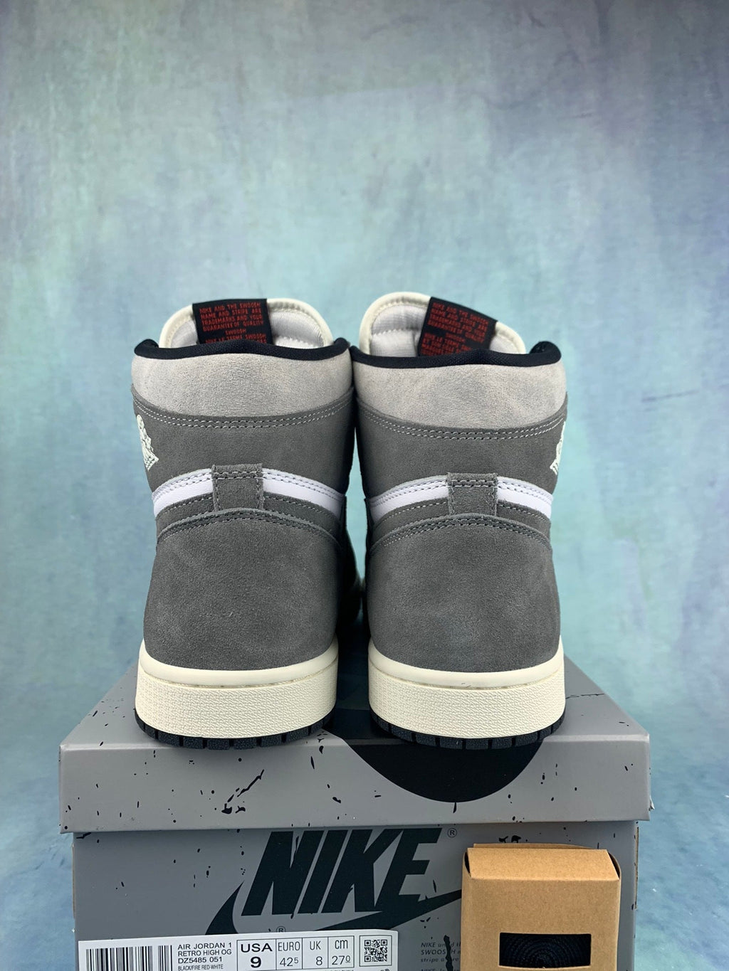Air Jordan 1 High Washed Black Unisex Sneakers DZ5485-051 detail view 6