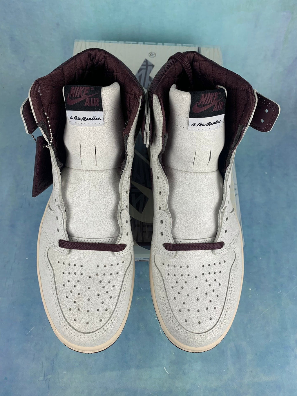 Air Jordan 1 High Cracked Snakeskin Unisex Sneakers DO7097-100 detail view 5