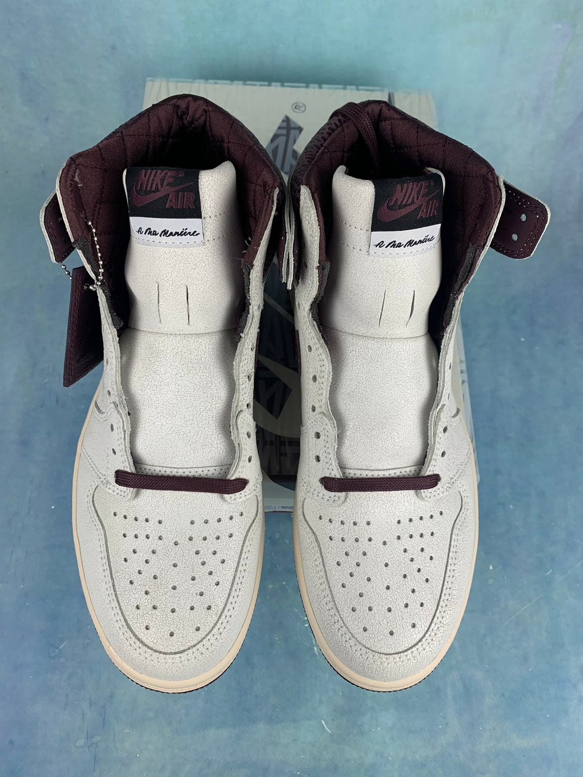 Air Jordan 1 High Cracked Snakeskin Unisex Sneakers DO7097-100 detail view 5