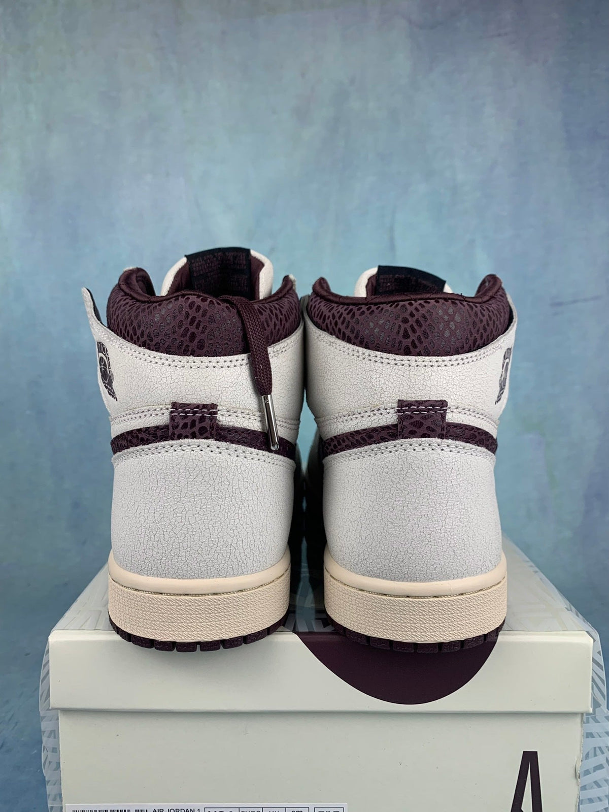 Air Jordan 1 High Cracked Snakeskin Unisex Sneakers DO7097-100 detail view 6