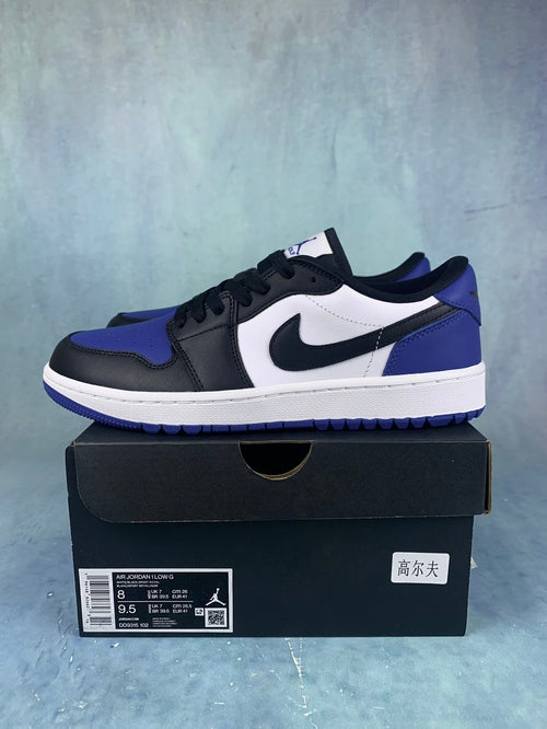 Air Jordan 1 Low Dark Concord Black/White/Blue Unisex Sneakers DD9315-102 detail view 2