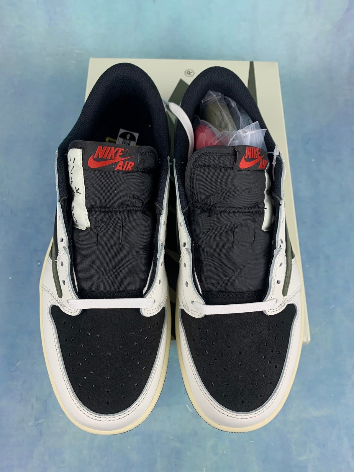 Air Jordan 1 Low Black/Green Olive 5.0 Unisex Sneakers DZ4137-106 detail view 6