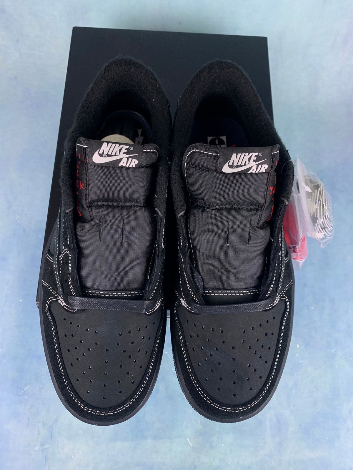 Air Jordan 1 Low Black Phantom TS Style 42 Unisex Sneakers detail view 4