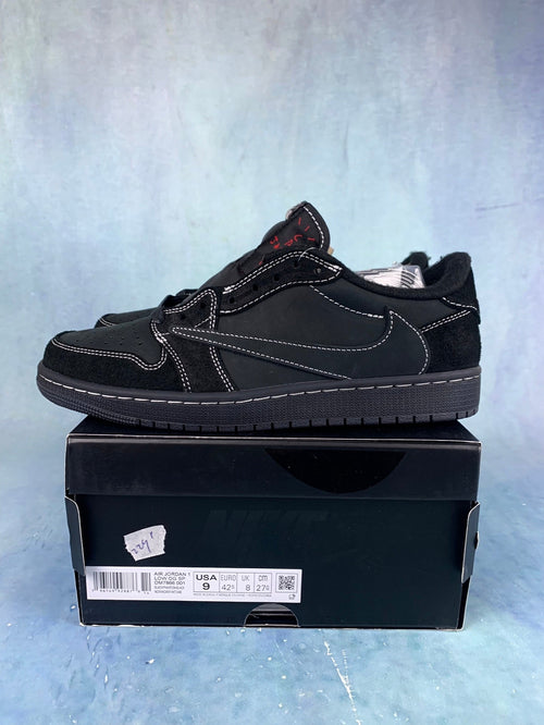 Air Jordan 1 Low Black Phantom TS Style 42 Unisex Sneakers detail view 2