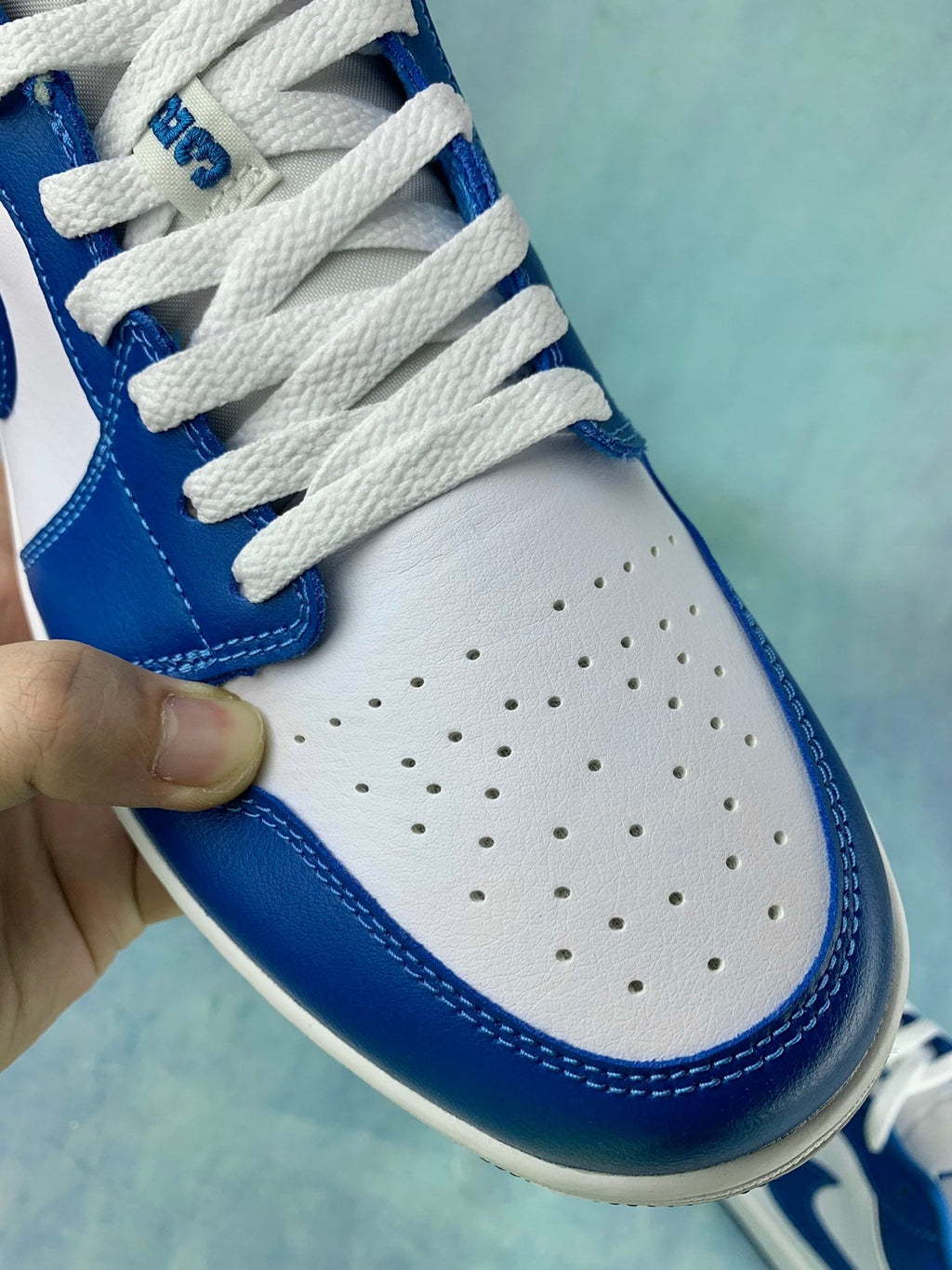 Air Jordan 1 Low Marina Blue Unisex Sneakers DC0774-114 detail view 5