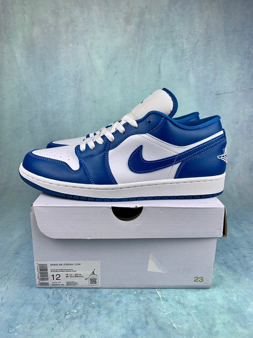 Air Jordan 1 Low Marina Blue Unisex Sneakers DC0774-114 detail view 2