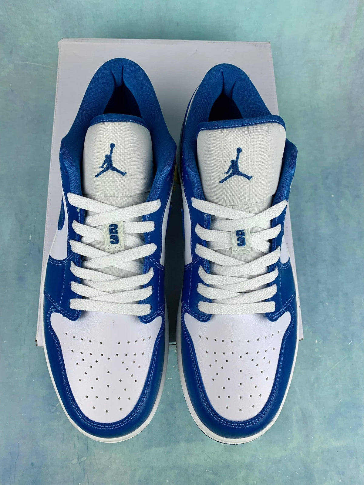 Air Jordan 1 Low Marina Blue Unisex Sneakers DC0774-114 detail view 4