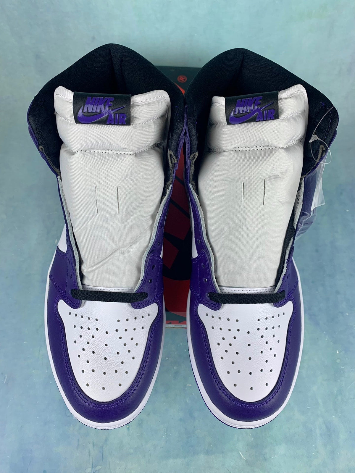 Air Jordan 1 High Court Purple 555088-500 Unisex Sneakers detail view 5