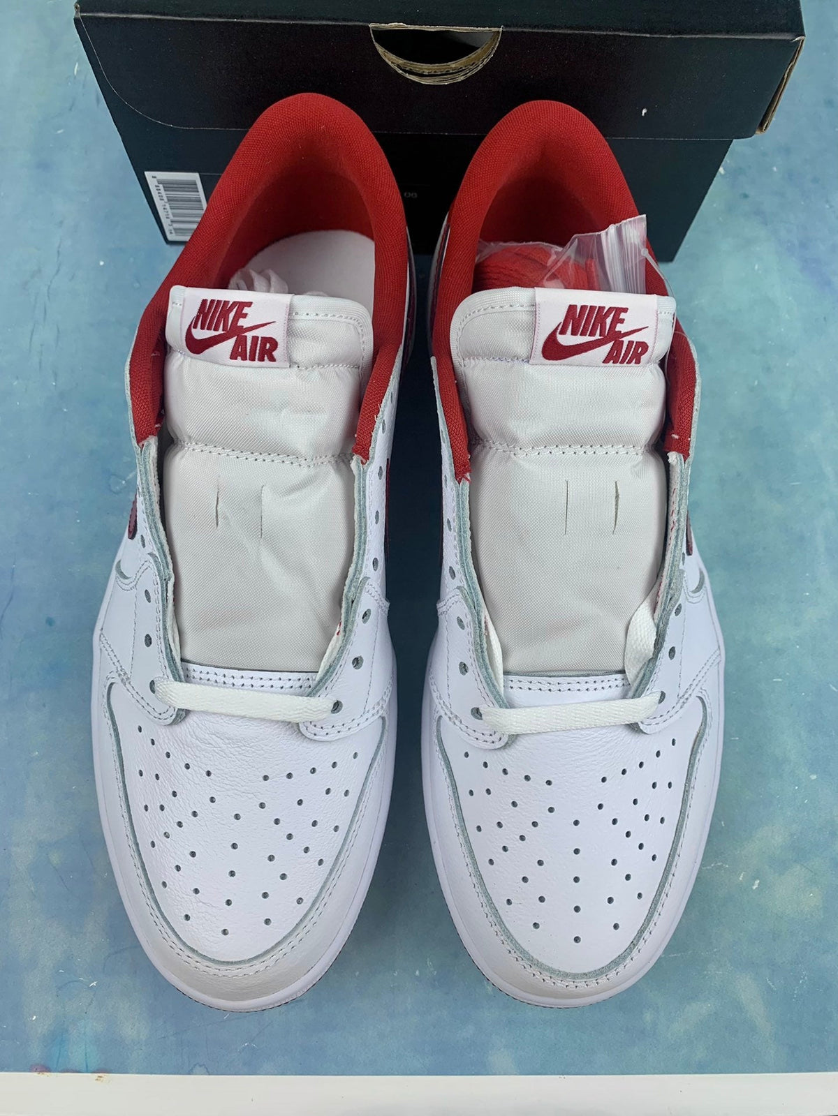 Air Jordan 1 Low OG Metallic Red White/Red Unisex Sneakers CZ0790-161 detail view 4