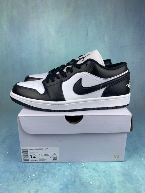 Air Jordan 1 Low Panda Black and White Unisex Sneakers DC0774-101 detail view 2