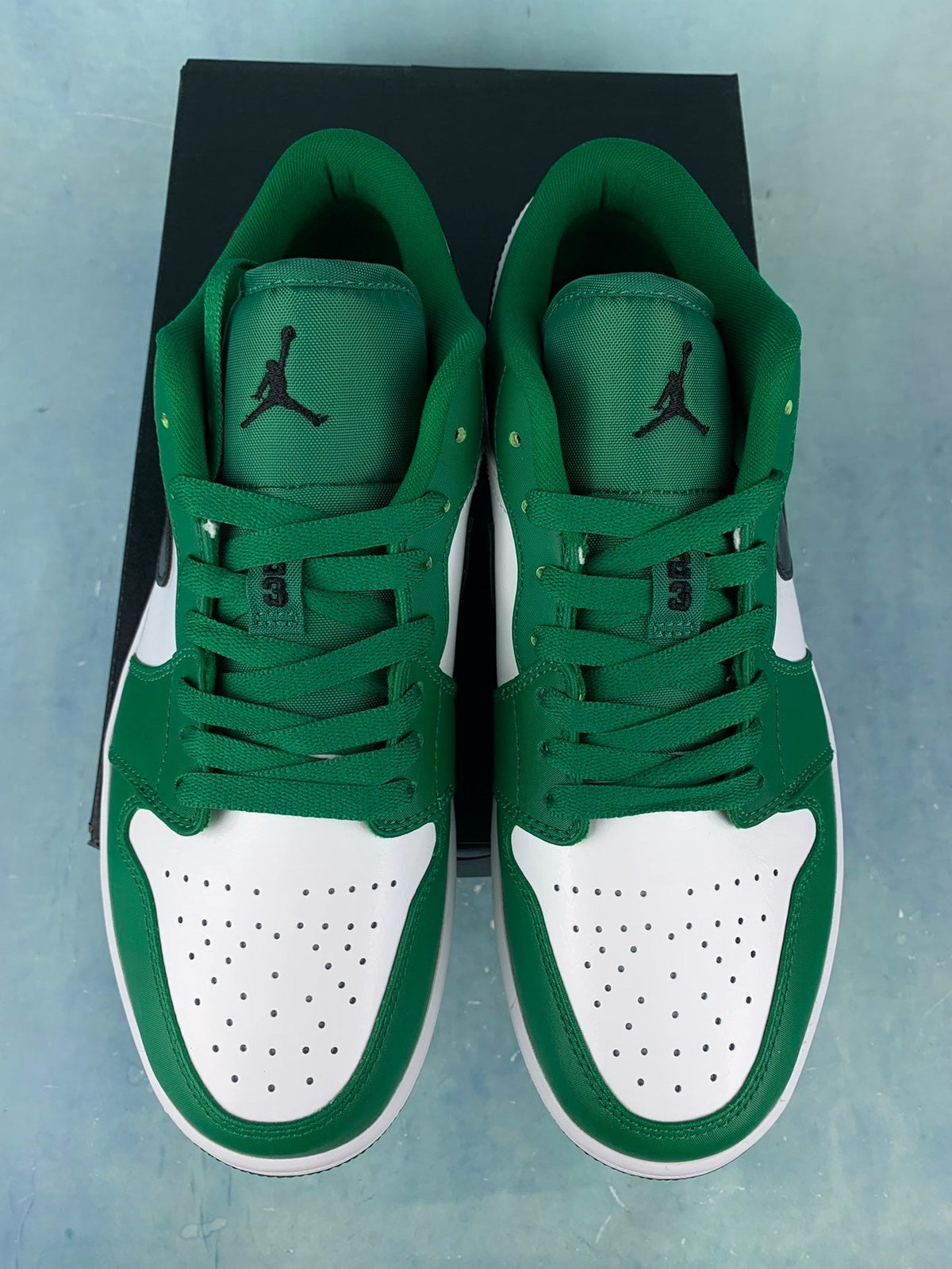 Air Jordan 1 Low Boston Celtics White/Green 553558-301 Unisex Sneakers detail view 5