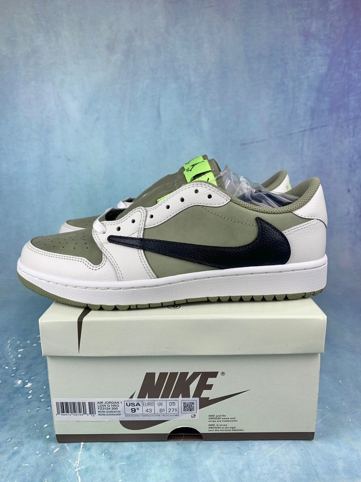 Air Jordan 1 Low Collaboration Golf Unisex Sneakers FZ3124-200 detail view 2