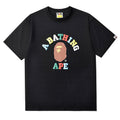 BAPE Color Camo College Ape Head Men's T-Shirt - Black