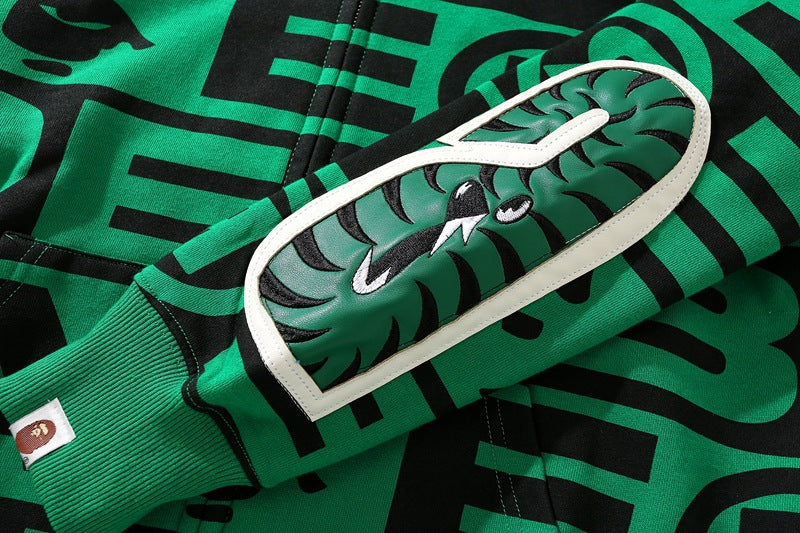 BAPE All-Over Logo Shark Zip Hoodie product view 9