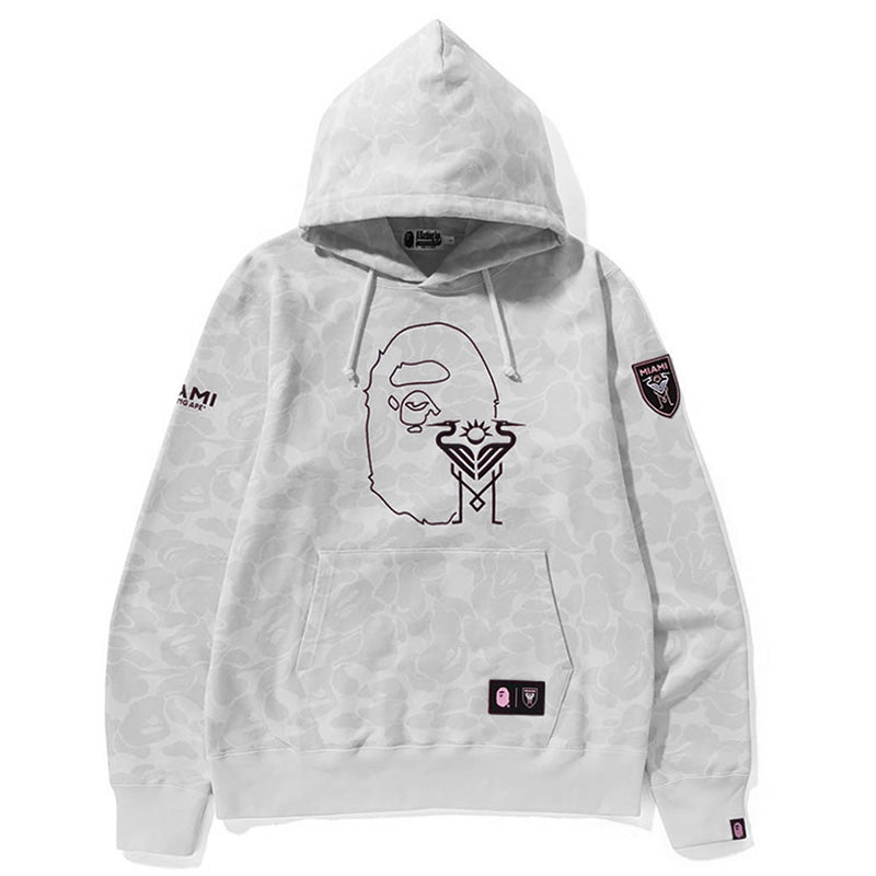 BAPE x Miami Graphic Hoodie - Black, Grey & Pink product image