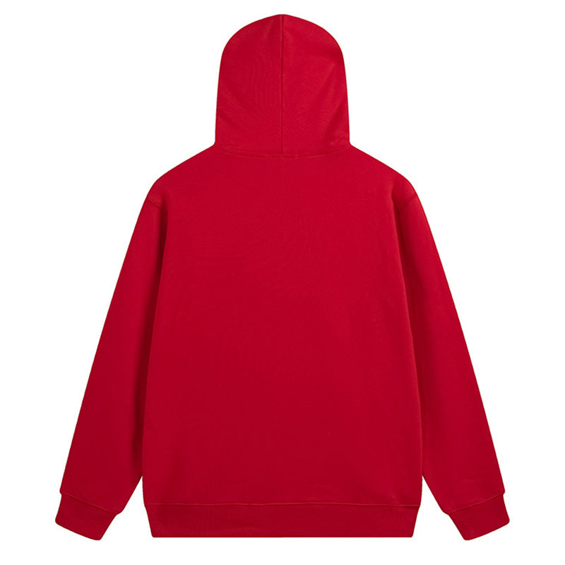 BAPE College Ape Head Hoodie - Black & Red product view 3