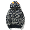 BAPE Camo Shark Hoodie - Grey Blue & Khaki product view 11