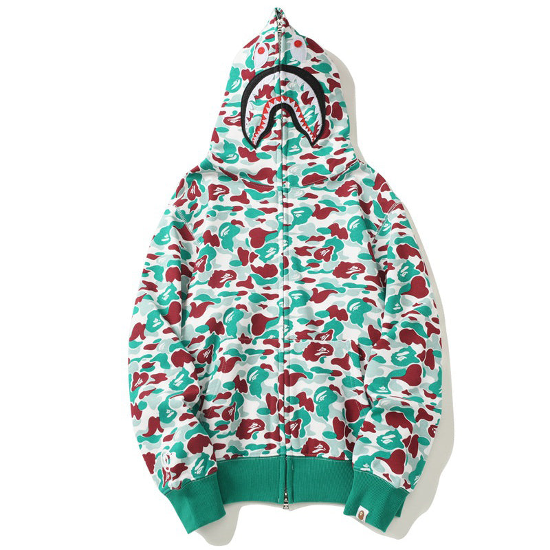 BAPE ABC Camo Hoodie - Blue, Red & Yellow product image