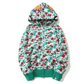 BAPE ABC Camo Hoodie - Blue, Red & Yellow product view 13