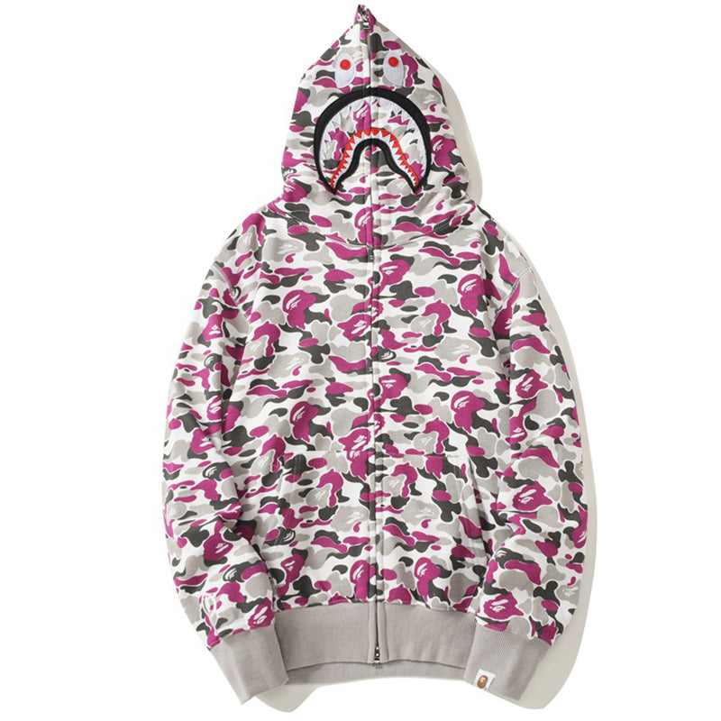 BAPE ABC Camo Hoodie - Blue, Red & Yellow product view 4