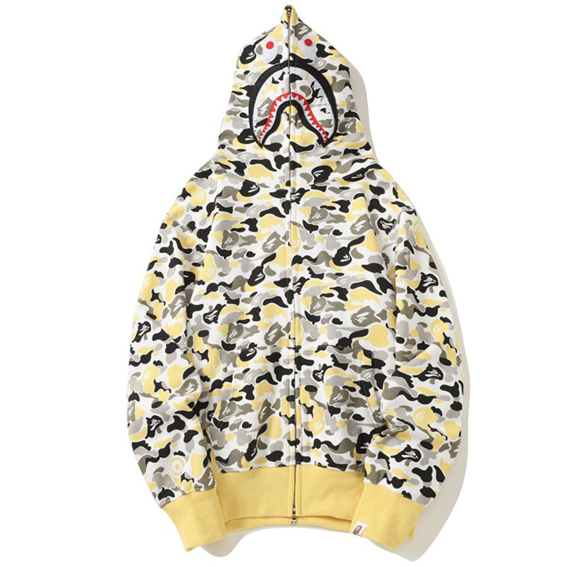BAPE ABC Camo Hoodie - Blue, Red & Yellow product view 7