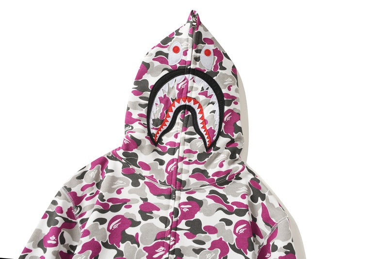 BAPE ABC Camo Hoodie - Blue, Red & Yellow product view 10