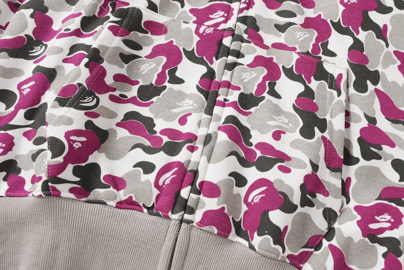 BAPE ABC Camo Hoodie - Blue, Red & Yellow product view 11