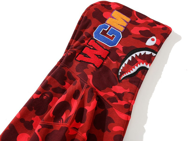 BAPE Camo Shark Spliced Zip Hoodie - Two-Tone product view 6
