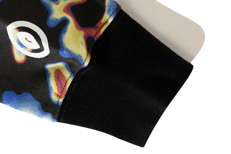 BAPE Color Camo Shark Zip Hoodie - Black & Yellow product view 11