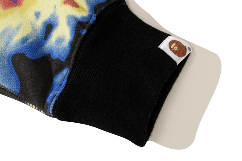 BAPE Color Camo Shark Zip Hoodie - Black & Yellow product view 12