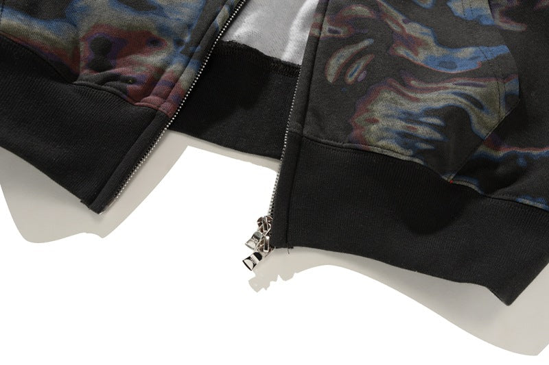 BAPE Color Camo Shark Zip Hoodie - Black & Yellow product view 18