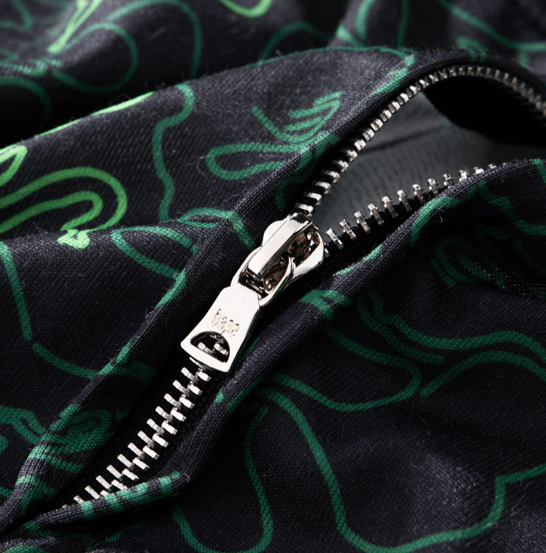 BAPE Green Shark Ape Head Zip Hoodie product view 5