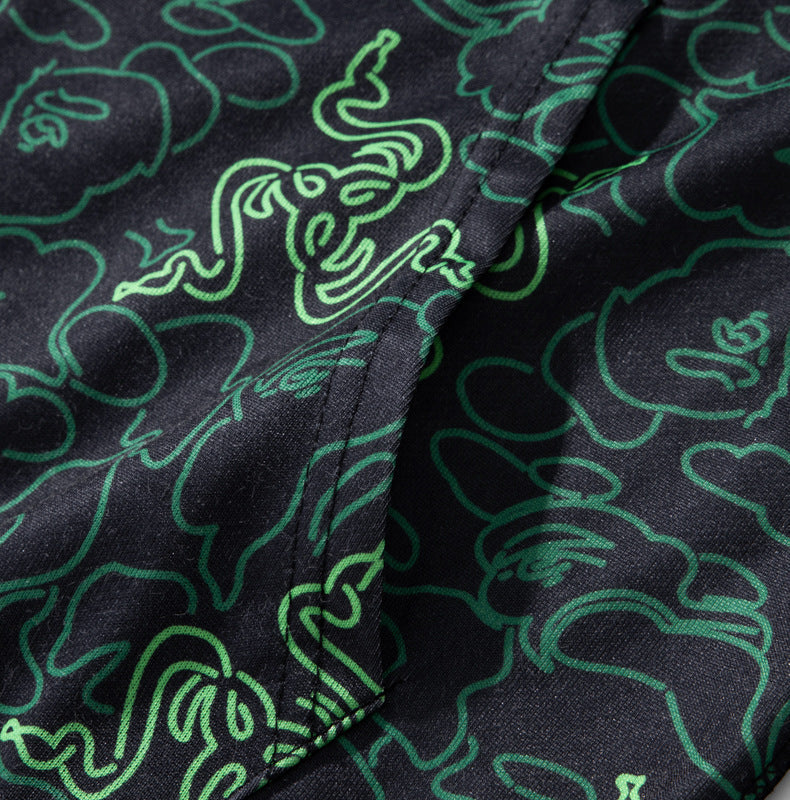 BAPE Green Shark Ape Head Zip Hoodie product view 7