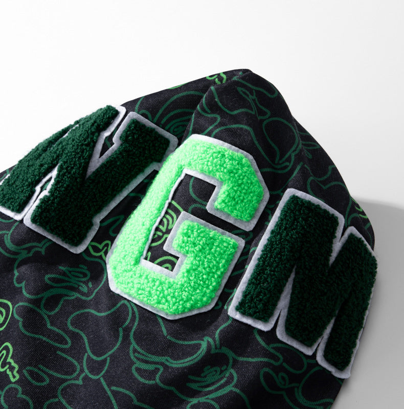 BAPE Green Shark Ape Head Zip Hoodie product view 10