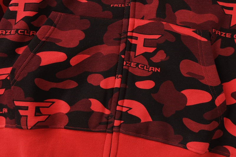 BAPE Red Camo Ape Head Hoodie product view 6