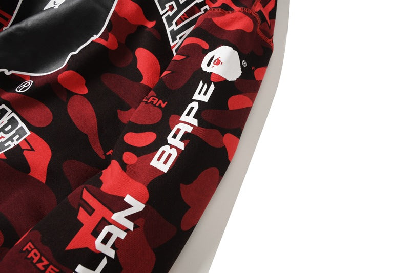 BAPE Red Camo Ape Head Hoodie product view 10