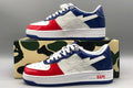 Women's BAPE STA Low-Top Sneakers - White/Navy/Red