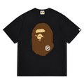 BAPE FW21 Brown Big Ape Head Men's T-Shirt - Black