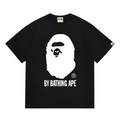 BAPE Bicolor White Ape Head Men's T-Shirt - Black
