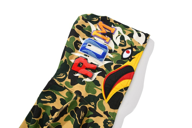 BAPE First Camo Shark Hoodie - Streetwear product view 5