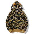 BAPE 1st Camo Shark Zip Hoodie - Green & Yellow product view 10