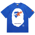 BAPE x Heron Preston Lightning Ape Head Men's T-Shirt - Blue