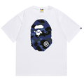 BAPE Blue Camo Side Big Ape Head Men's T-Shirt - White